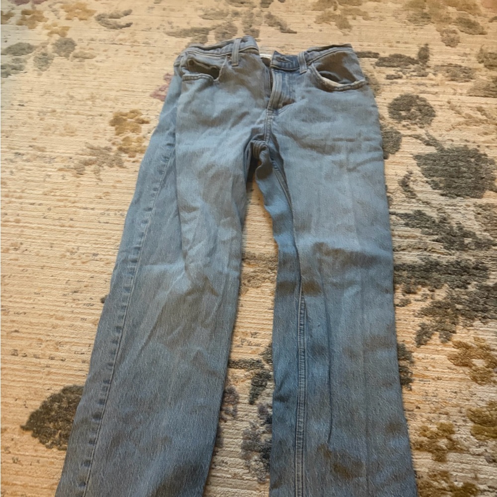 Size 25 Abercrombie and Fitch Mid Rise Curve Love Raw Hem Jeans